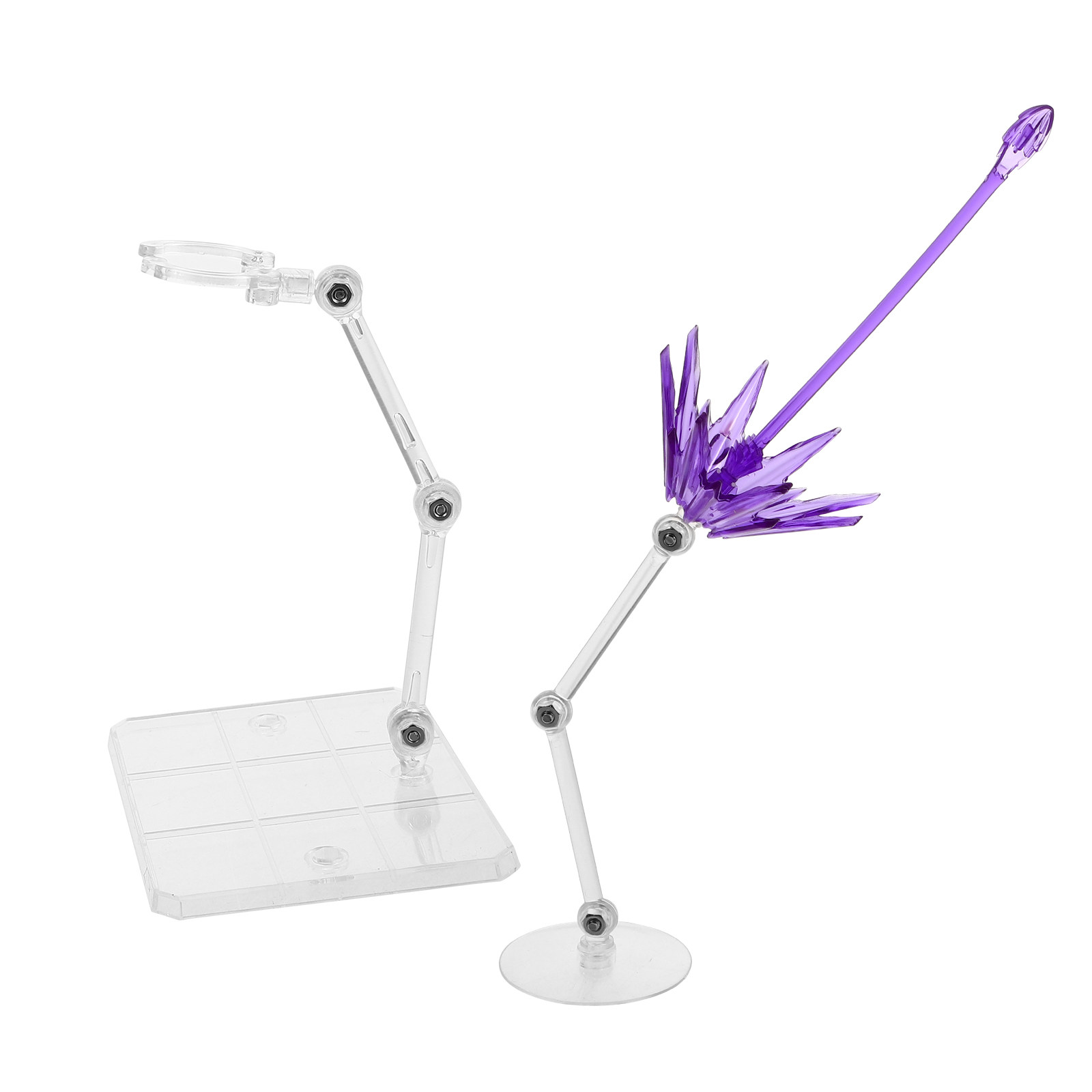 Action Figure Stand - 2 Soportes Transparentes para Figuras de