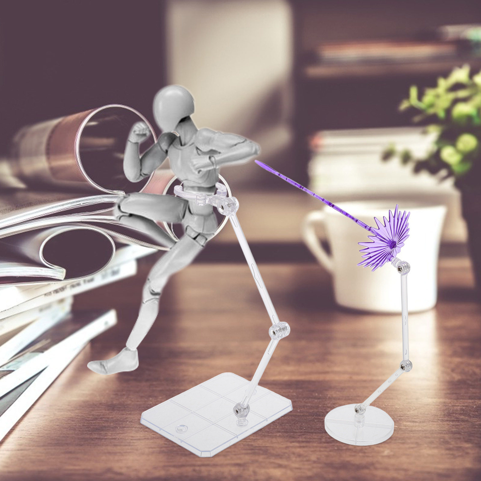 Action Figure Stand - 1 Set de Piezas con Efecto