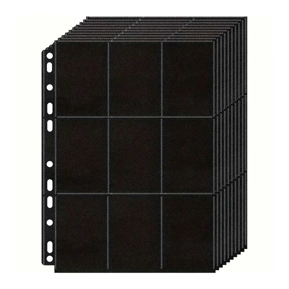 Paquete de 10 Páginas Negras p - Trading Card Binder reseña y precio