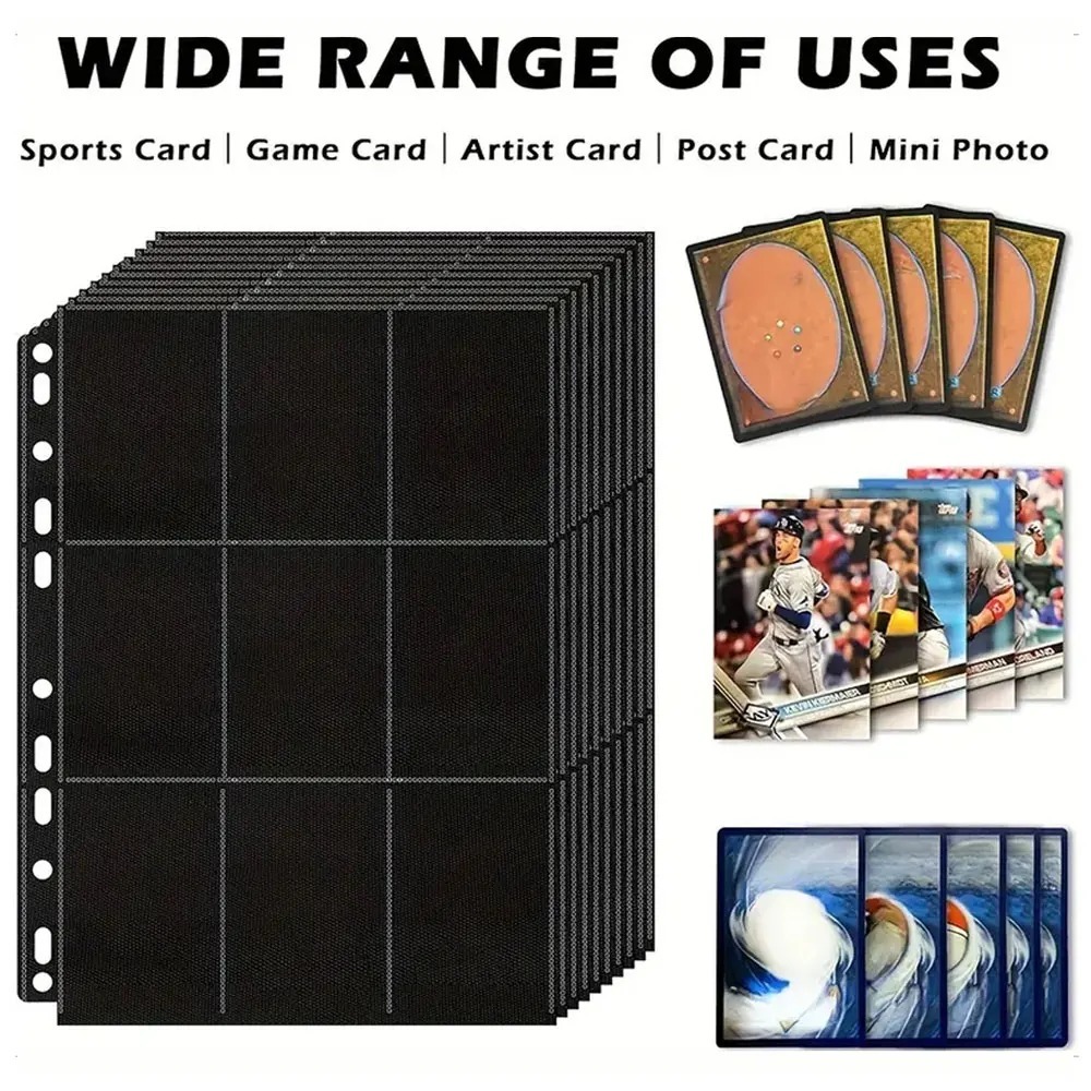 Paquete de 10 Páginas Negras p - Trading Card Binder reseña y precio